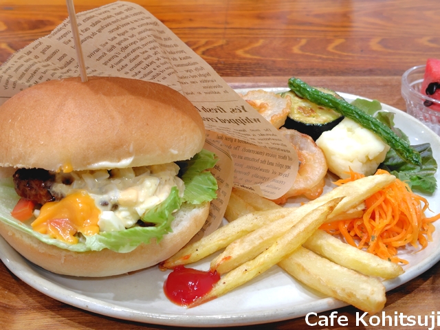 カフェこひつじ_ハンバーガーセット